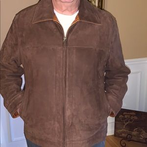Soft Brown leather coat.